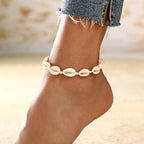 Pulsera de Tobillo para Mujer con Conchas