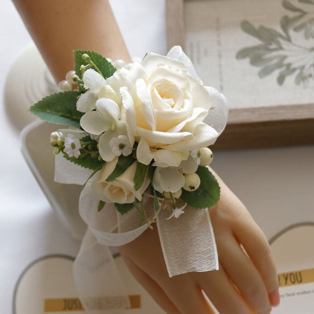 Pulsera de Flores de Boda para Mujer 