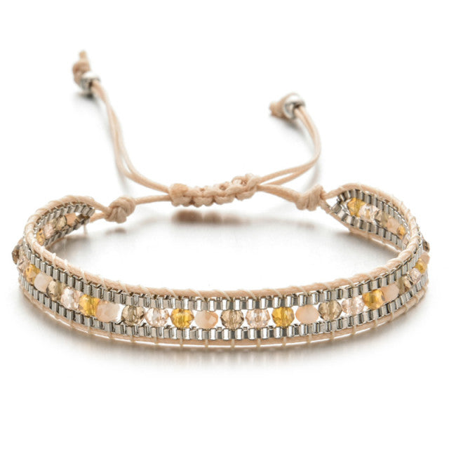 Pulsera Étnica Chic beige