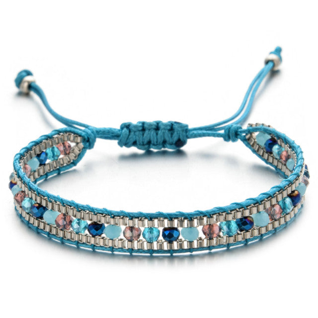 Pulsera Étnica Chic azul cielo