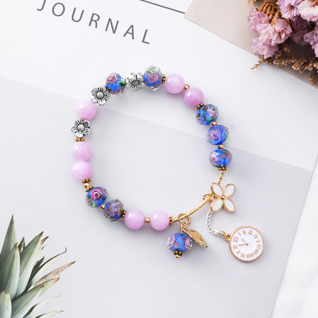 Pulsera Étnica Mujer morada