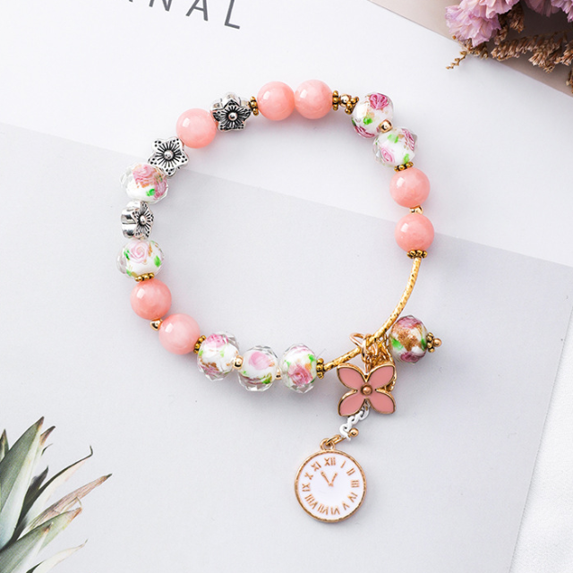 Pulsera Étnica Mujer rosa