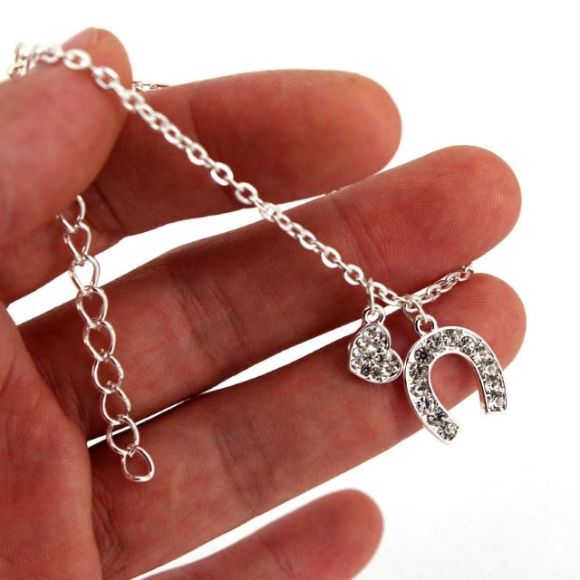 Pulsera Herradura Gourmette Herradura Amuleto de la Suerte plata