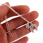 Pulsera Herradura Gourmette Herradura Amuleto de la Suerte plata