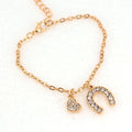 Pulsera Herradura Gourmette Herradura Amuleto de la Suerte oro