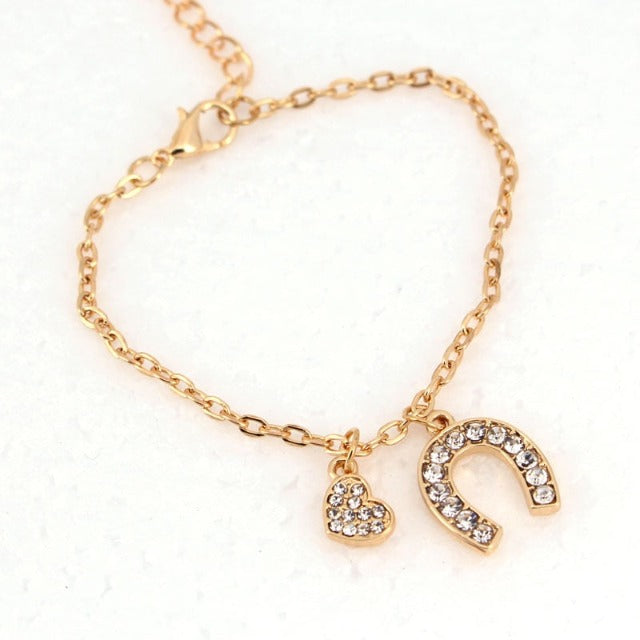 Pulsera Herradura Gourmette Herradura Amuleto de la Suerte oro