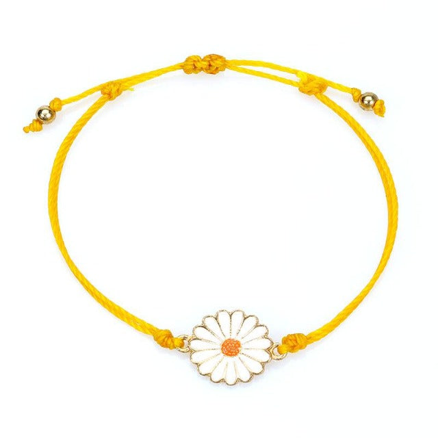 Pulsera Flor Sol amarillo