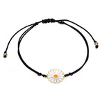 Pulsera Flor Sol negro