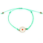 Pulsera Flor Sol verde