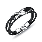 Pulsera Infinito Hombre Plateada