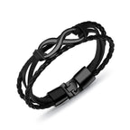 Pulsera Infinito Hombre Negra