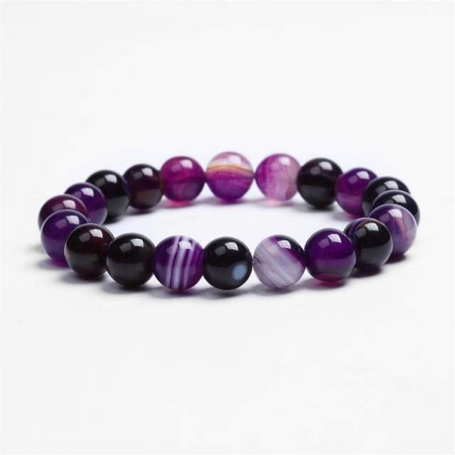 Pulsera Mala Amatista hombre