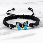 Pulsera Mariposa Azul negro