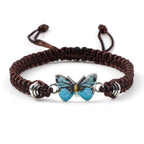 Pulsera Mariposa Azul marrón