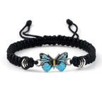 Pulsera Mariposa Azul negro
