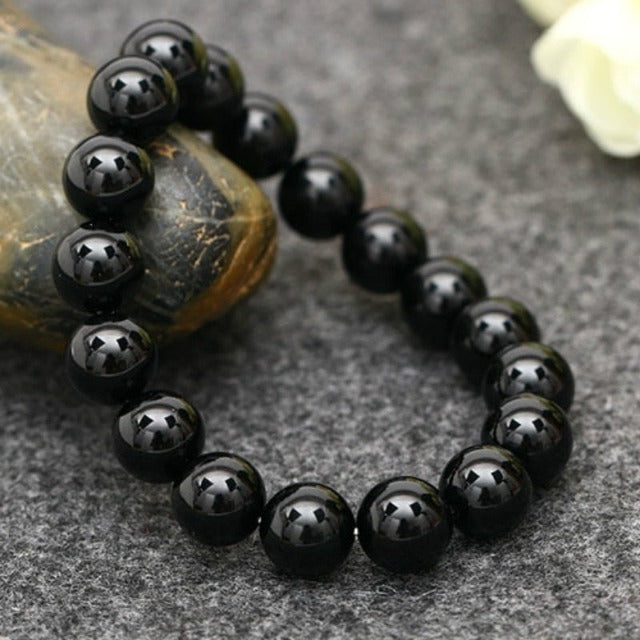 Pulsera de Piedra Negra Turmalina