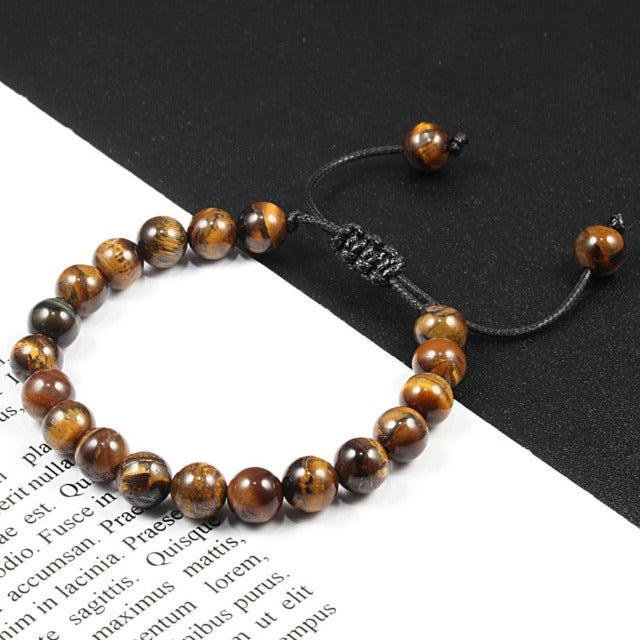 Pulsera Piedra Ojo de Tigre Gourmette