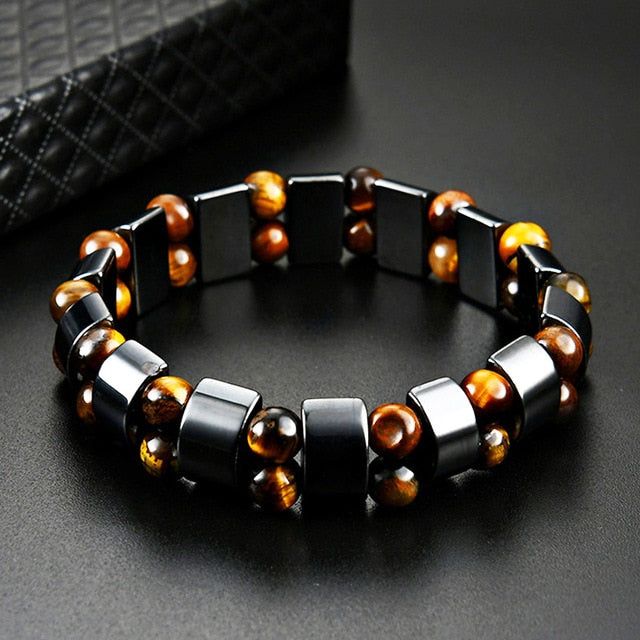 Pulsera Piedra Ojo de Tigre Pulsera Hombre