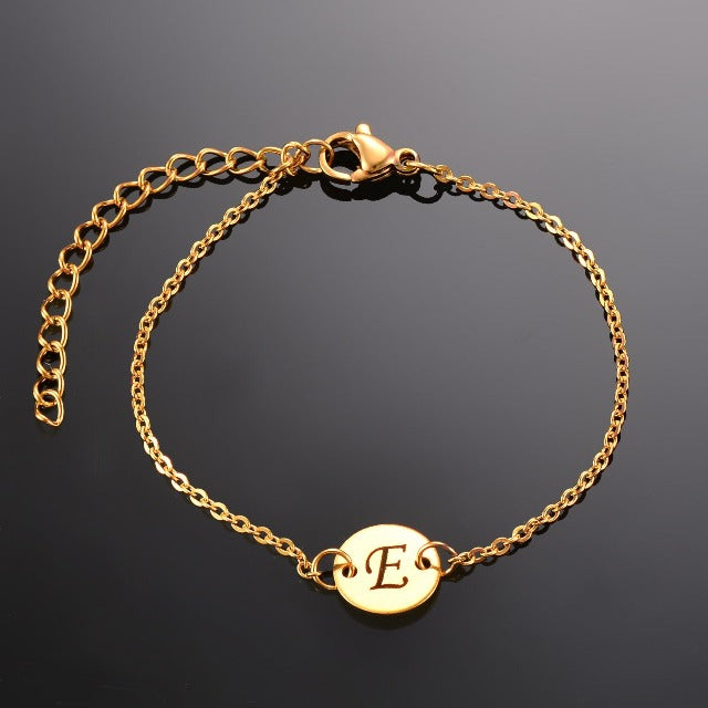 Pulsera para Bebé Inicial oro