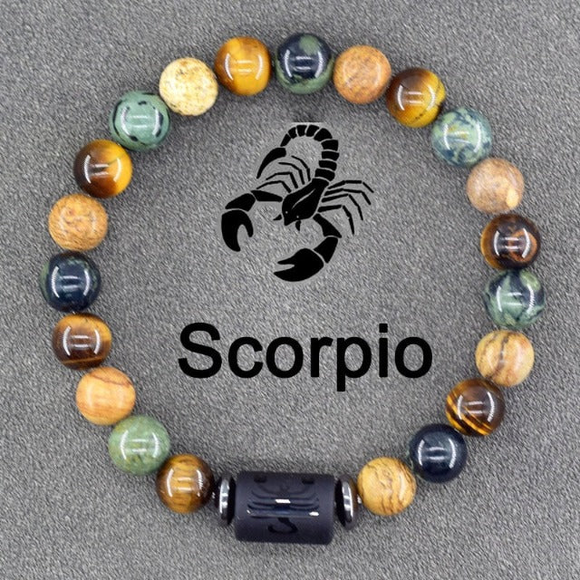 Pulsera Signo Del Zodíaco 12 Constelaciones escorpio