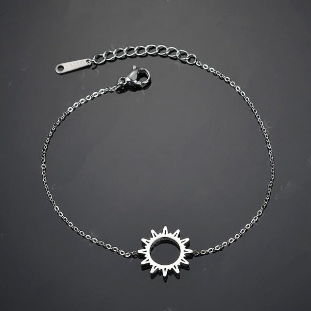 Pulsera Sol plata