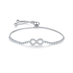 Pulsera Símbolo Infinito Plata