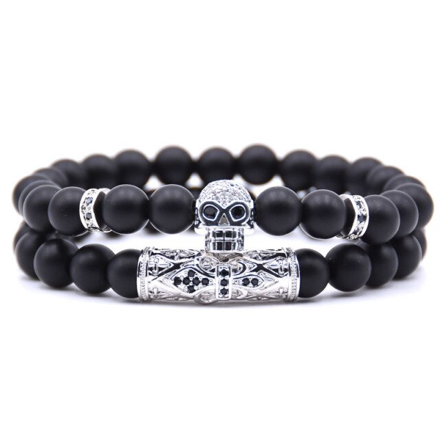 Pulsera Cabeza de Muerto Mujer plata