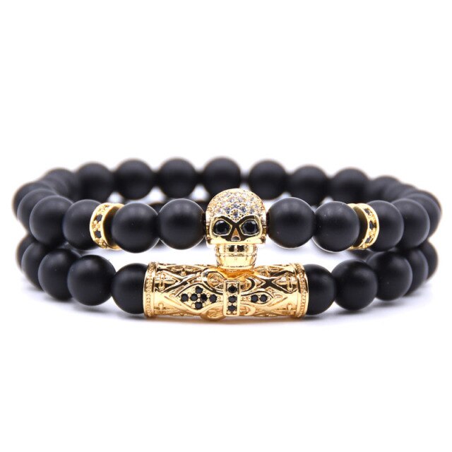 Pulsera Cabeza de Muerto Mujer oro