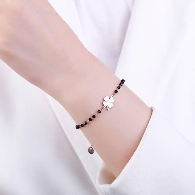 Pulsera Trébol de 4 Hojas de la Suerte