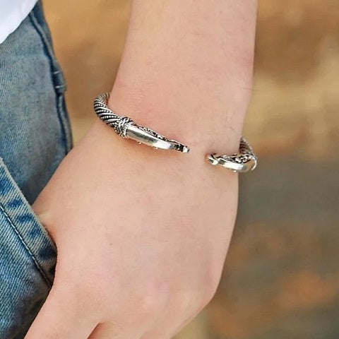 Pulsera Vikinga Ragnar (Plata o Dorado) 