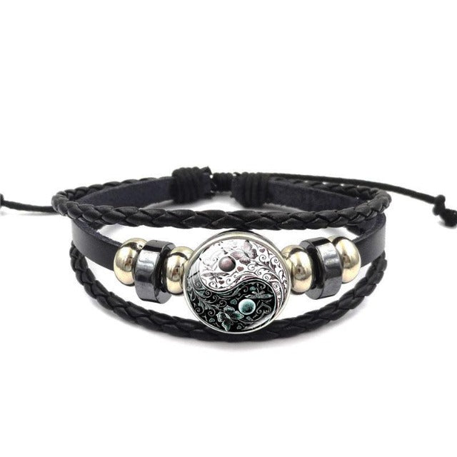 Pulsera Yin Yang para mujer