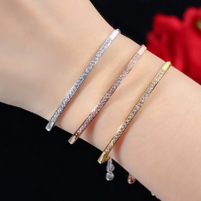 Pulsera con circonio para mujer 