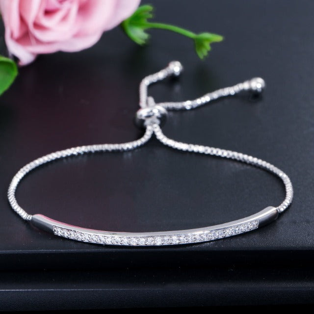 Pulsera con circonio para mujer 