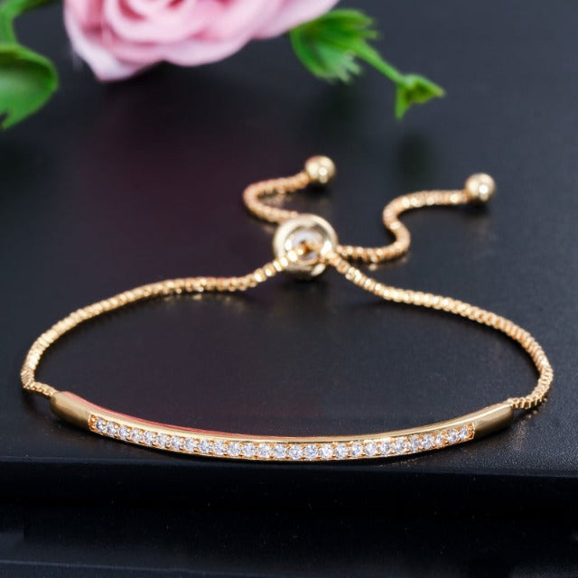 Pulsera con circonio para mujer 