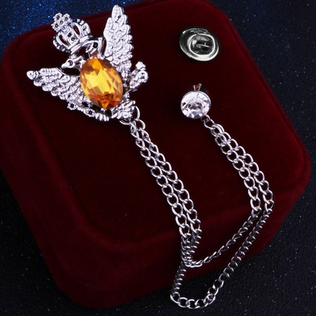 Broche de traje pájaros 