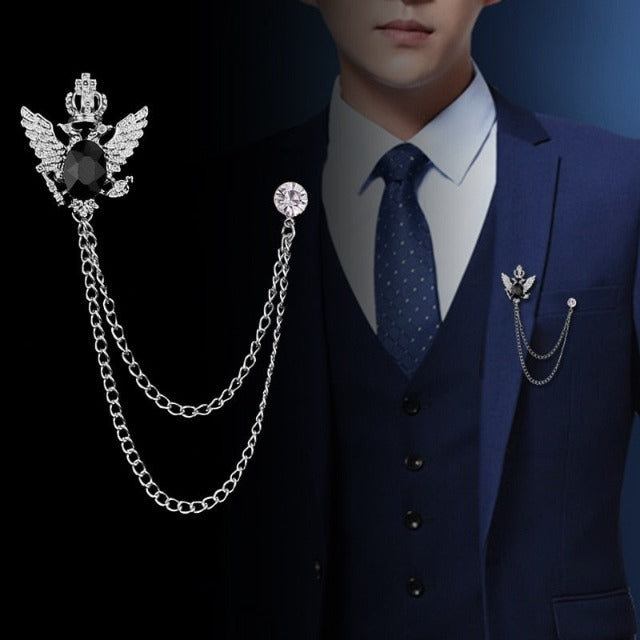 Broche de traje pájaros