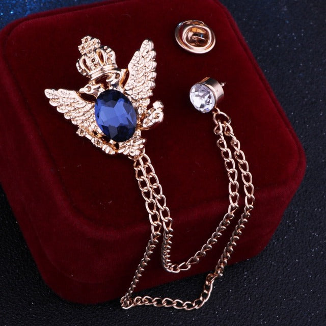Broche de traje pájaros 