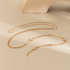 Cadena de Torneado con Perlas para Mujer