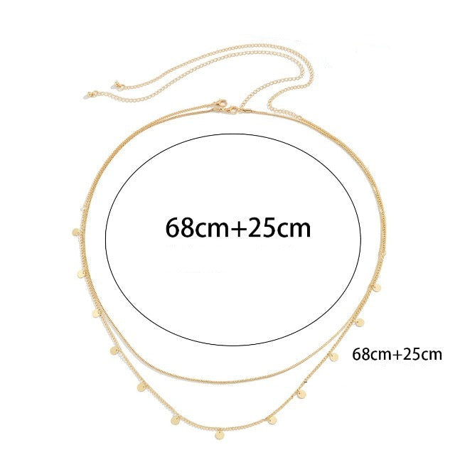 Cadena de vientre para mujer Oro y Plata