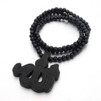 Rosario Musulmán Árabe Sebha negro