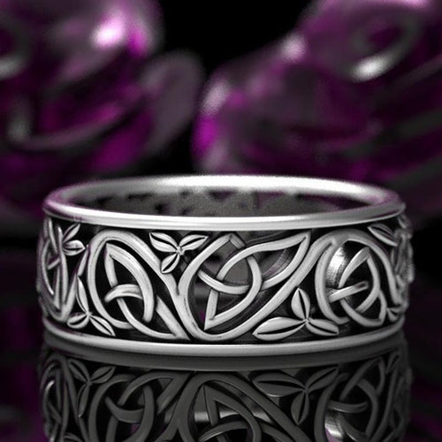 Anillo de sello celta para mujer y hombre