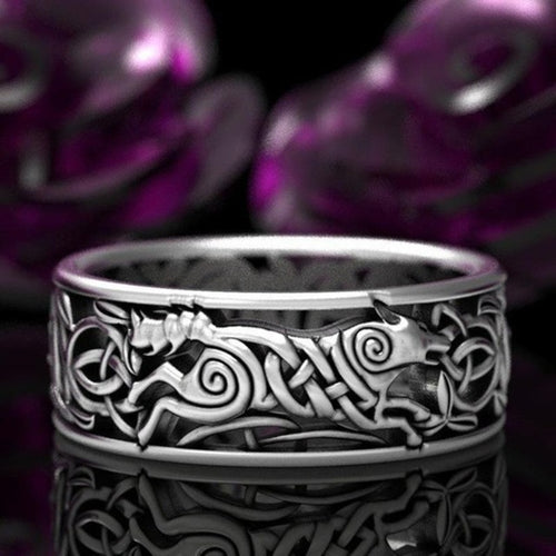 Anillo de sello celta para mujer y hombre