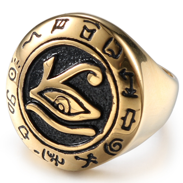 Anillo egipcio de oro oro