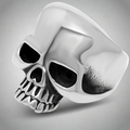 Anillo de sello Cabeza de Muerto