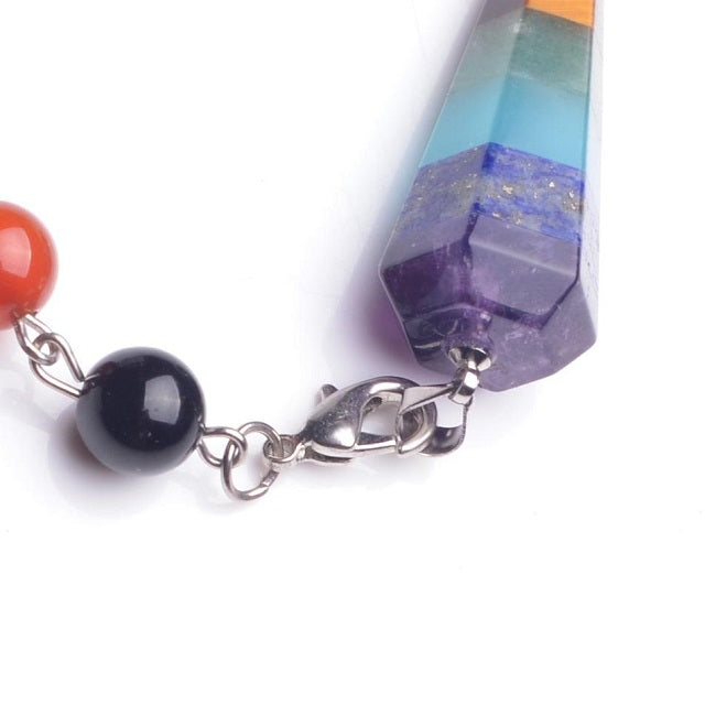 Collar 7 Chakras Piedra Verdadera