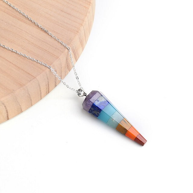 Collar 7 Chakras Piedra Verdadera