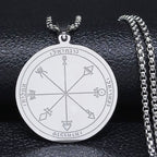 Collar con Talismán de Protección Plata & Oro plata