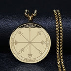 Collar con Talismán de Protección Plata & Oro oro