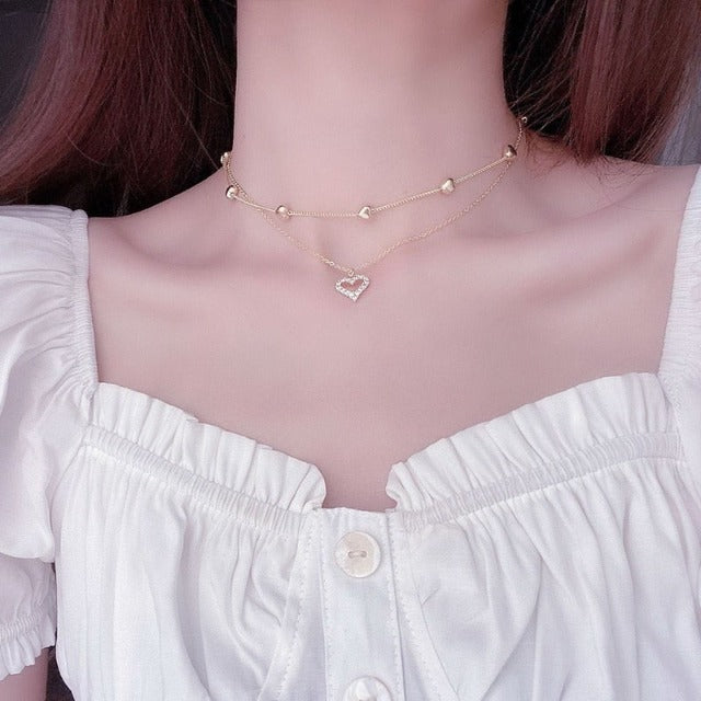 Collar Corazón Oro 