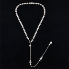 Collar de Espalda para Boda con Perlas para Mujer